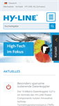 Mobile Screenshot of hy-line.de