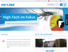 Tablet Screenshot of hy-line.de